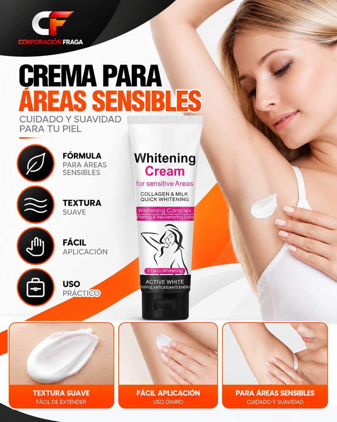 CREMA ACLARANTE PARA AXILAS